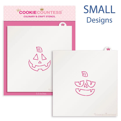 Small Pumpkin PYO Stencils, Set of 2