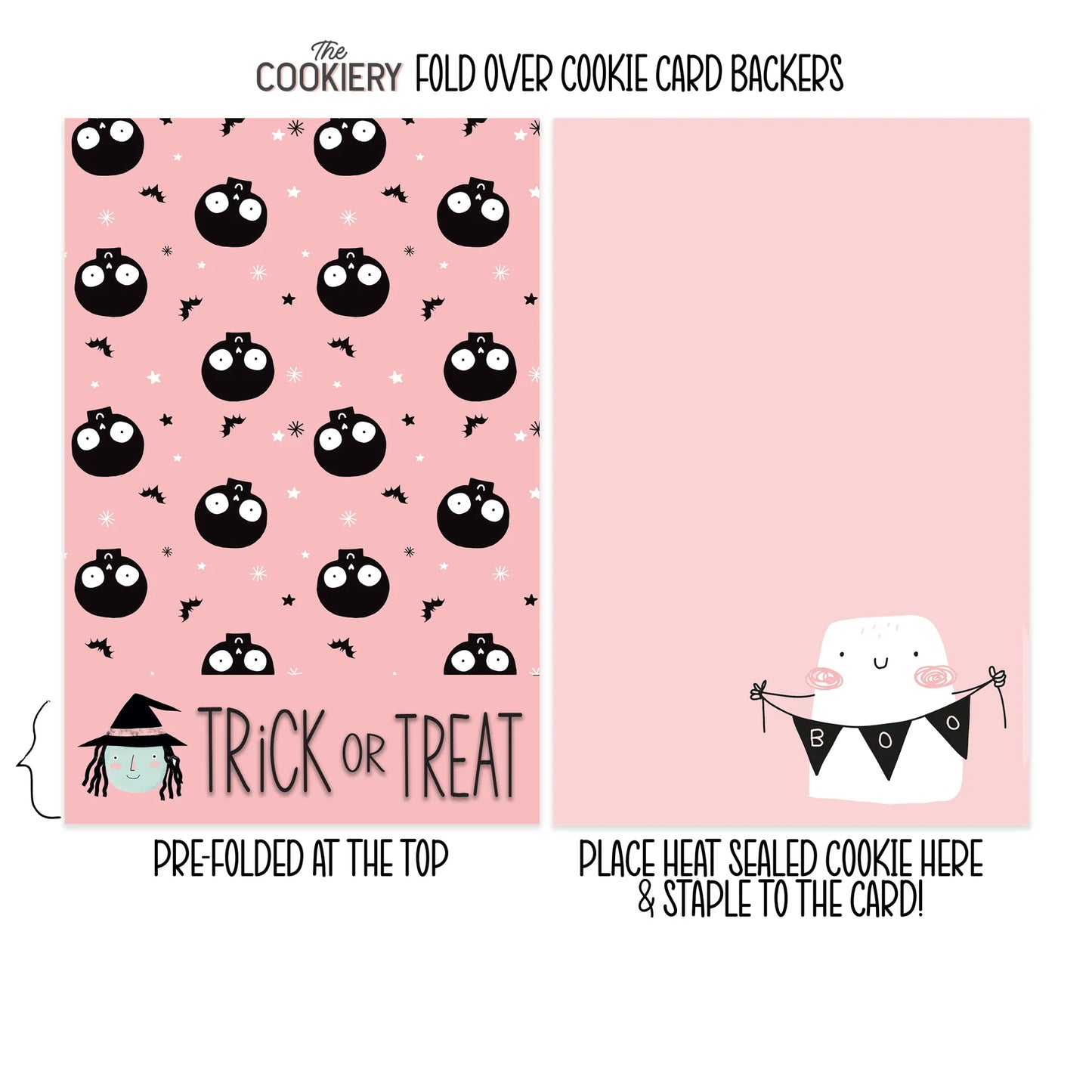 TRICK OR TREAT BAG TOPPER & BACKER - THE COOKIERY