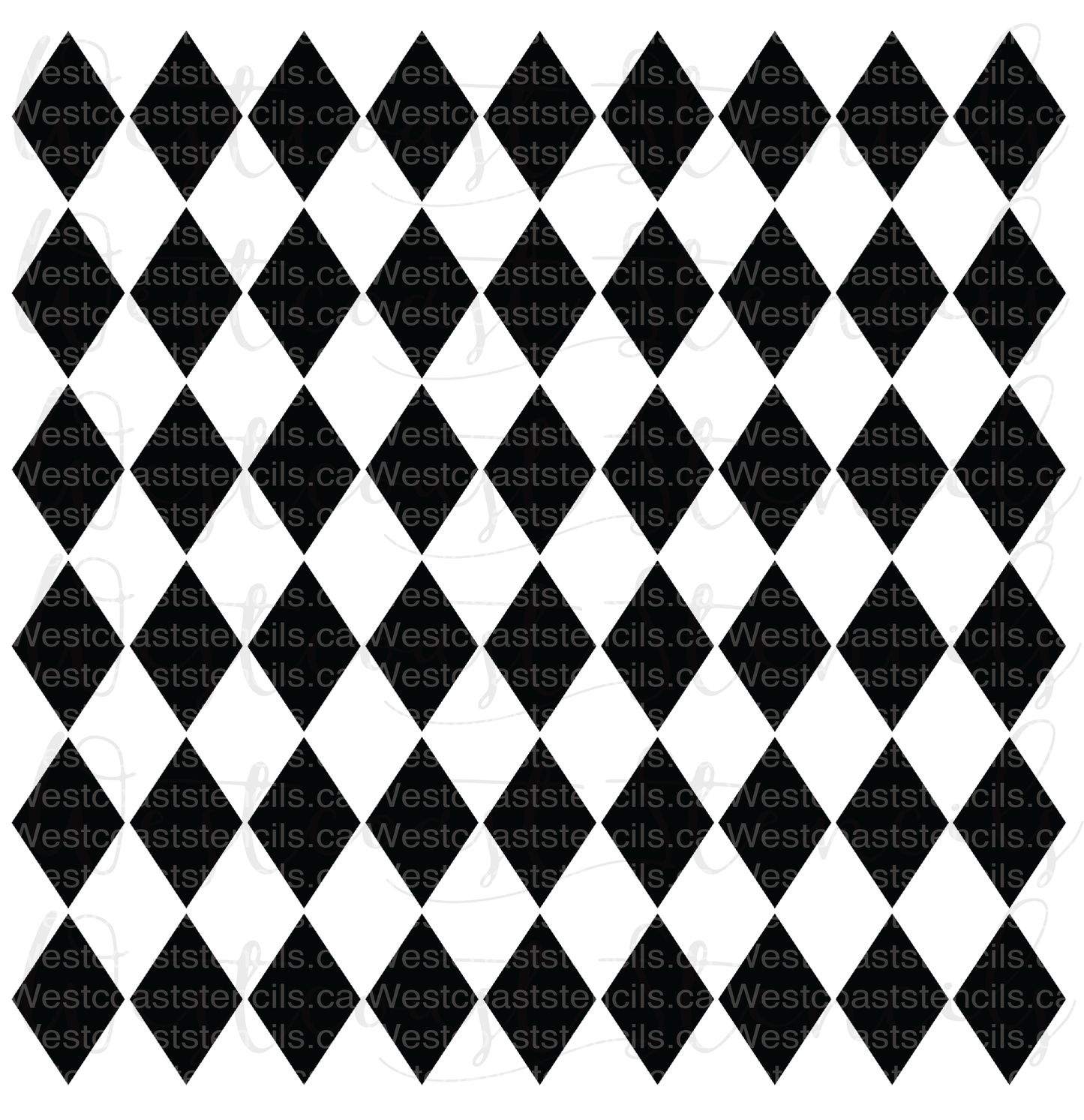 Argyle Pattern Stencil