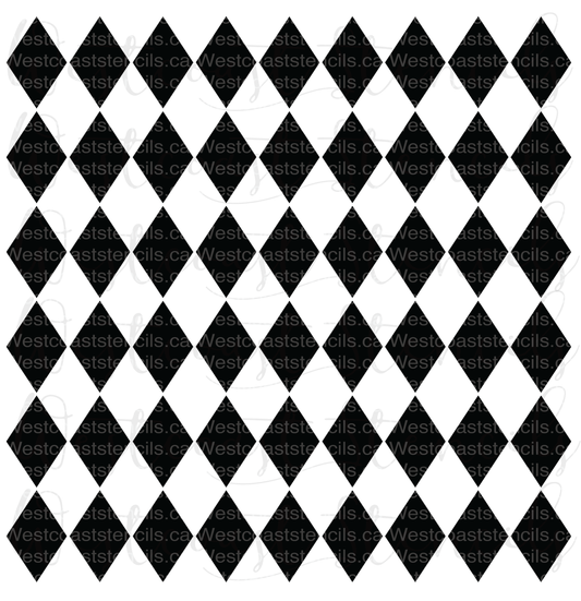 Argyle Pattern Stencil