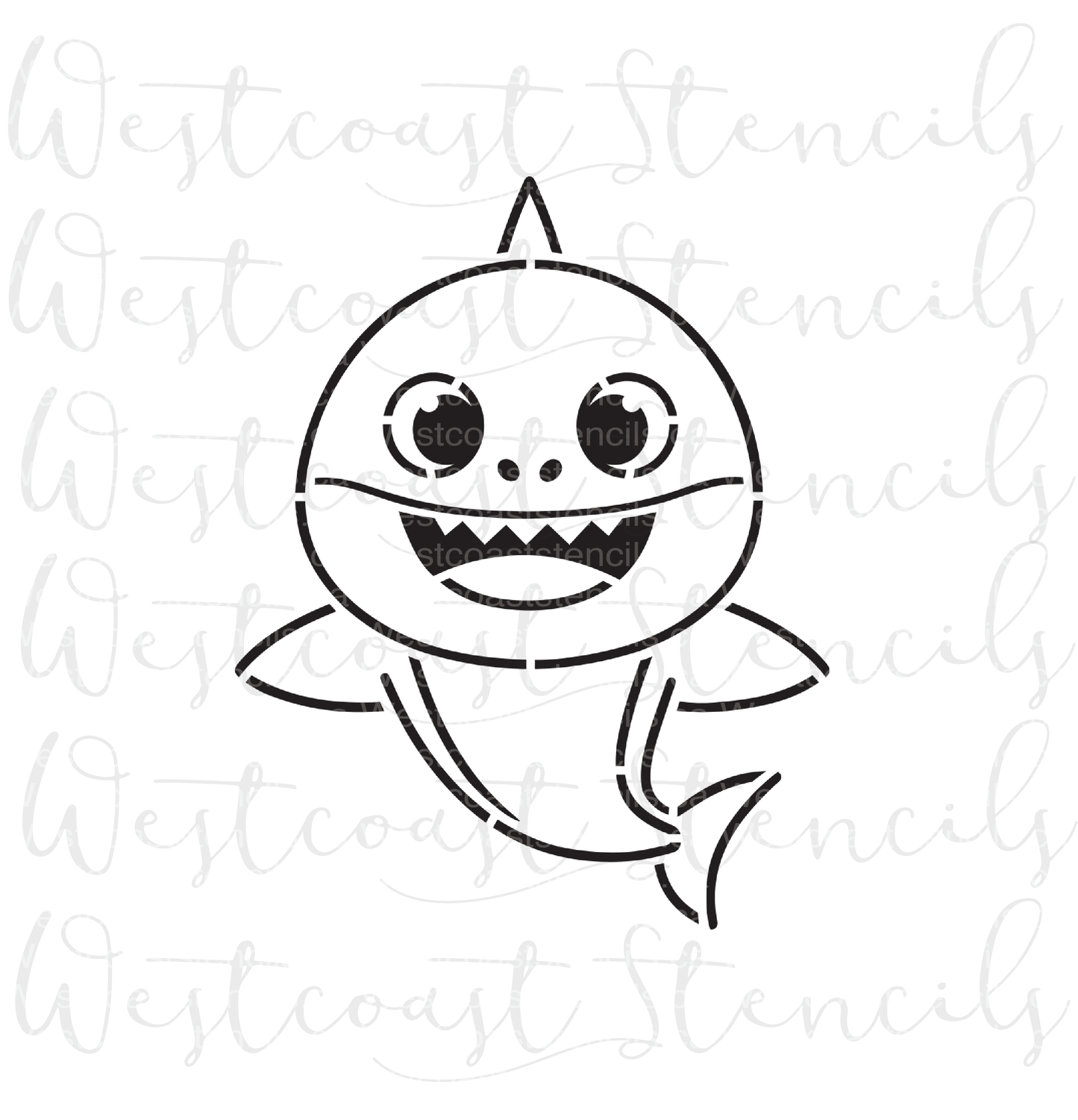 PYO Baby Shark Stencil