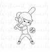 PYO Baseball Girl Stencil