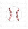 Baseball Stitches Stencil