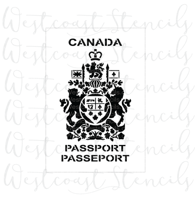 Canadian Passport Stencil