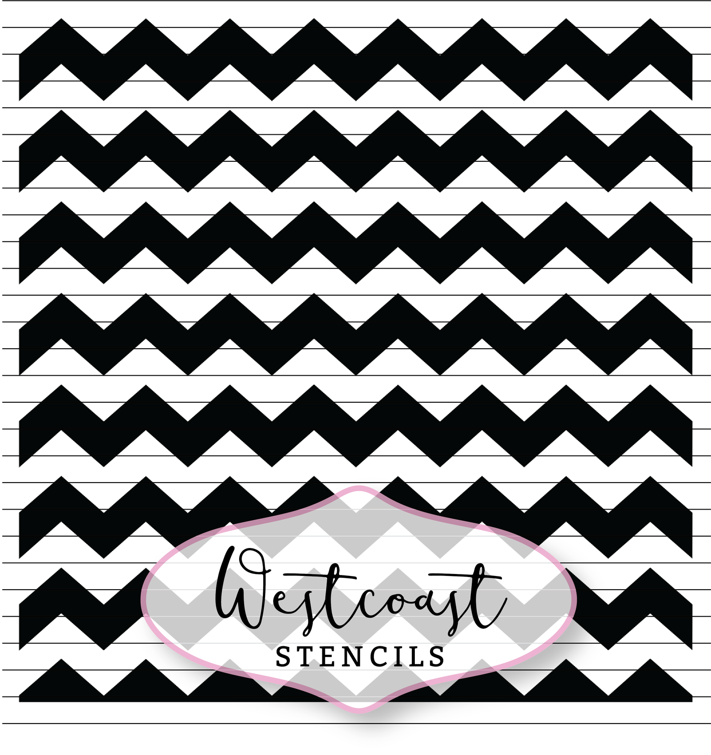 Chevron Stripe Stencil