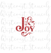 Christmas Joy Stencil