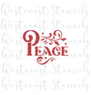 Christmas Peace Stencil
