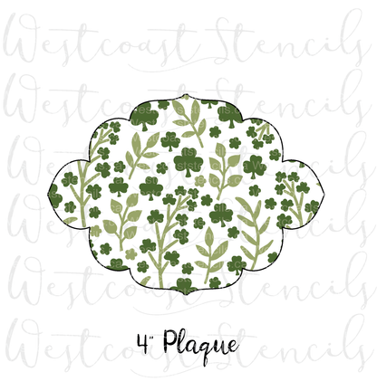 Garden of Clover Stencil, 2 Piece