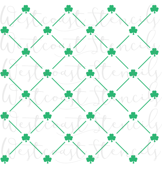 Clover Grid Stencil