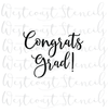 Congrats Grad Stencil