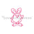 Fluffy Chick in Bunny Costume PYO Stencil - Drawn by Krista