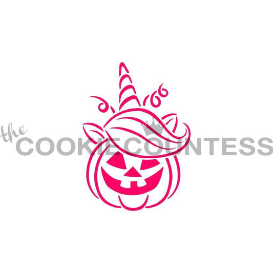Unicorn Pumpkin PYO Stencil - Drawn by Krista