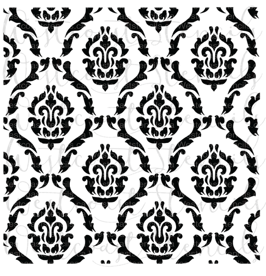 Damask Stencil, Style 2