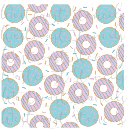 Donut Background Stencil