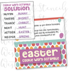 DIGITAL Easter Word Scramble Bag Topper