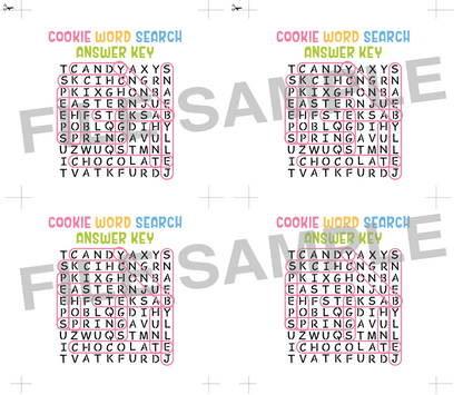 DIGITAL Easter Word Search Bag Topper