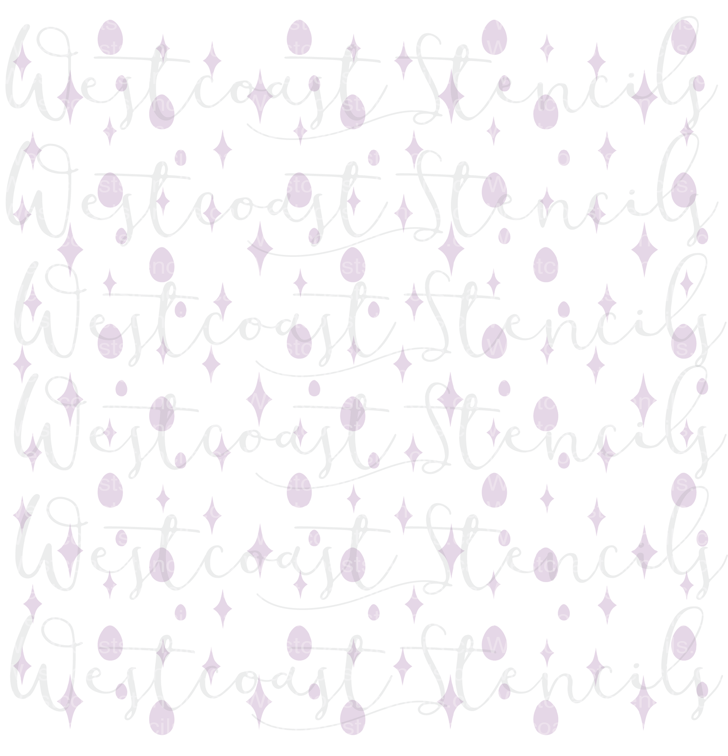 Easter Sparkle Background Stencil