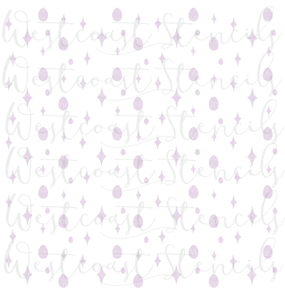 Easter Sparkle Background Stencil