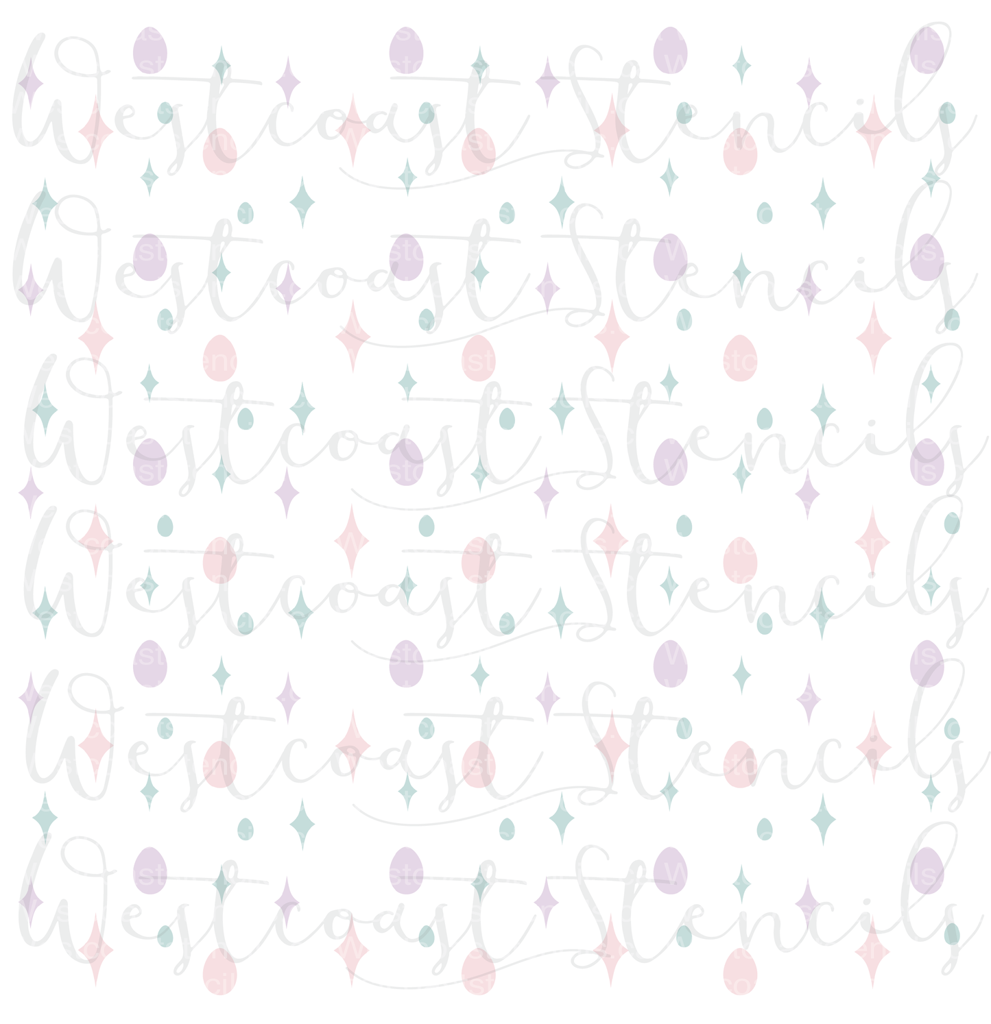 Easter Sparkle Background Stencil