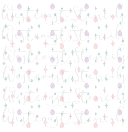 Easter Sparkle Background Stencil