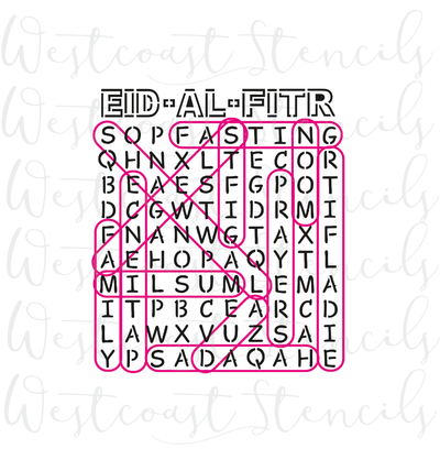 Eid-Al-Fitr Word Search Stencil