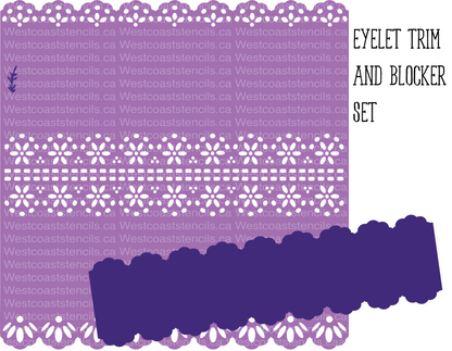 Eyelet Trim with Mask Stencil