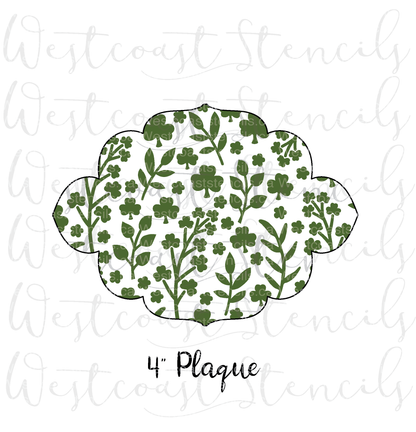 Garden of Clover Stencil, 1 Piece