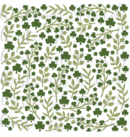 Garden of Clover Stencil, 2 Piece