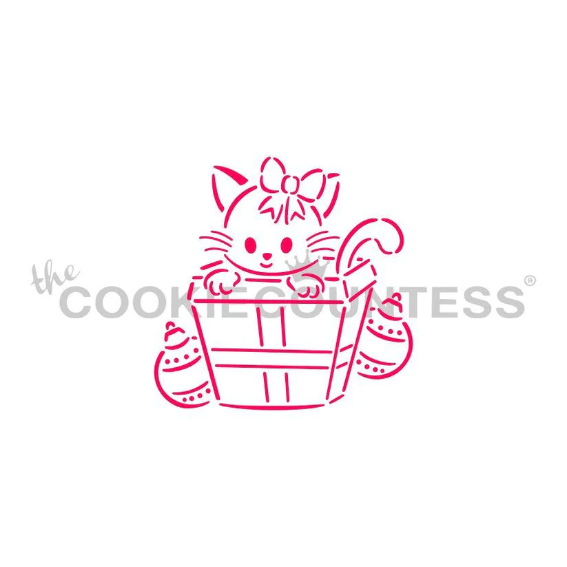 Gift Kitty PYO Stencil