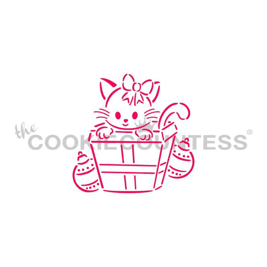 Gift Kitty PYO Stencil