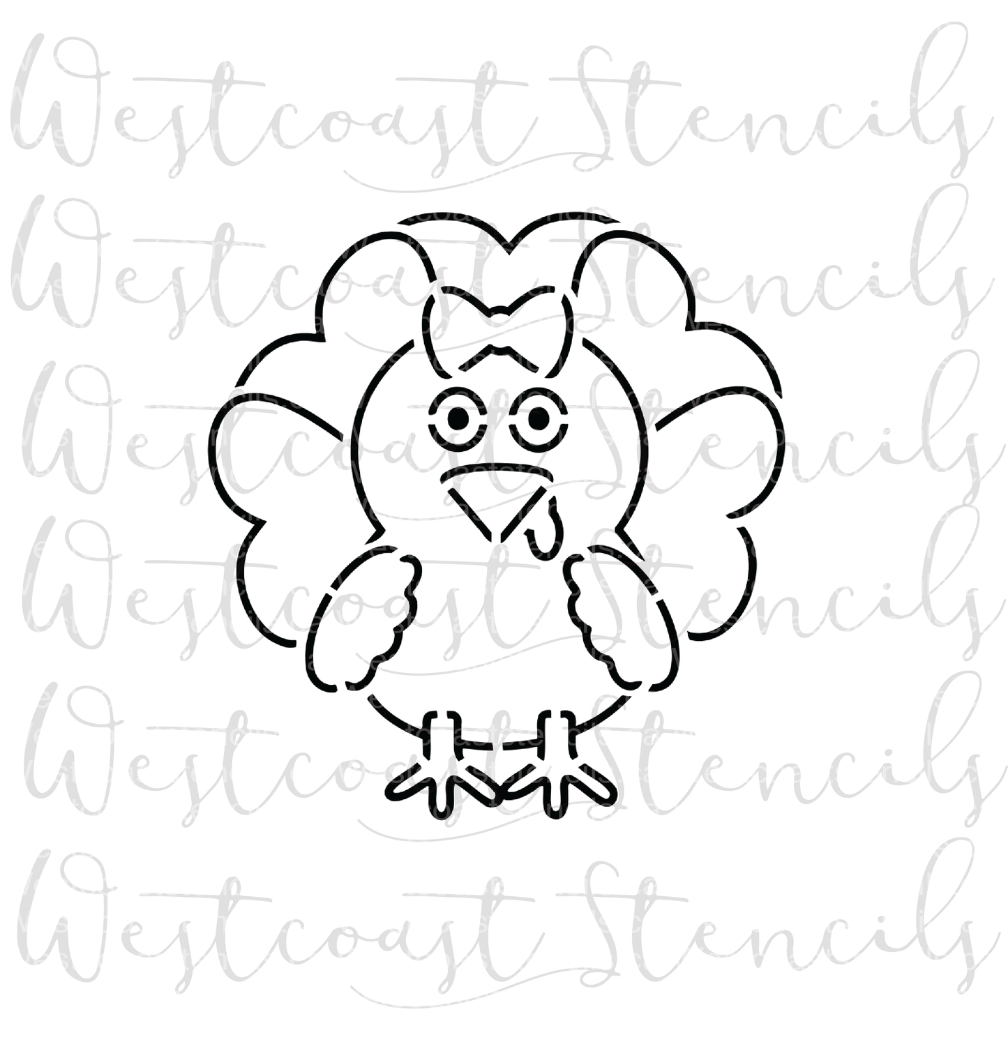 PYO Girl Turkey Stencil