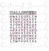 Halloween Word Search Stencil