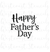 Happy Father's Day Stencil, Style 2