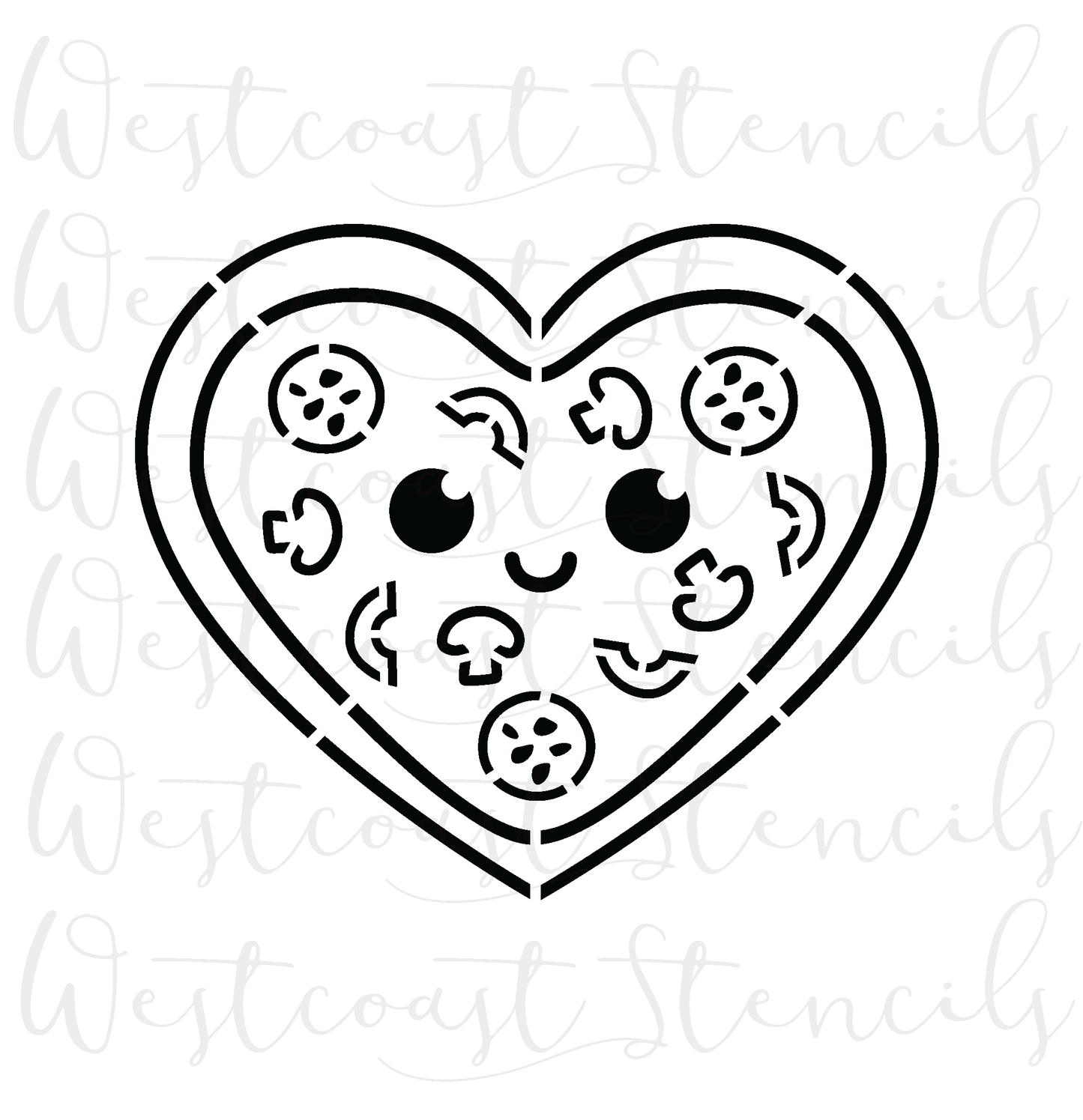 PYO Heart Pizza Stencil