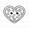 PYO Heart Pizza Stencil
