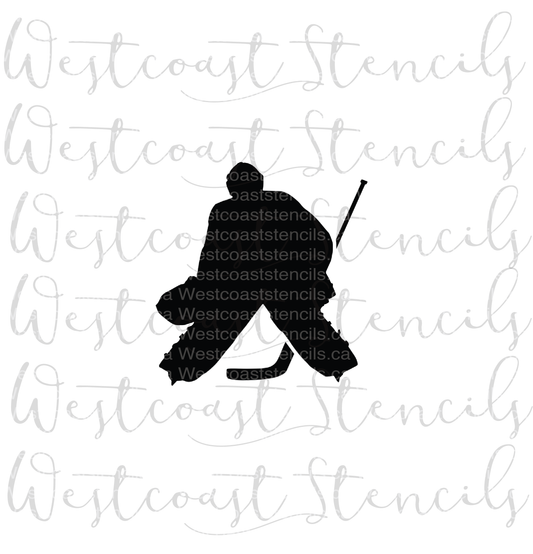 Hockey Goalie Stencil