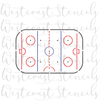 Hockey Rink Stencil, 1 pc or 3 pc