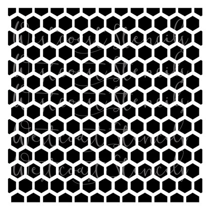 Honeycomb Stencil, 1 pc or 2 pc