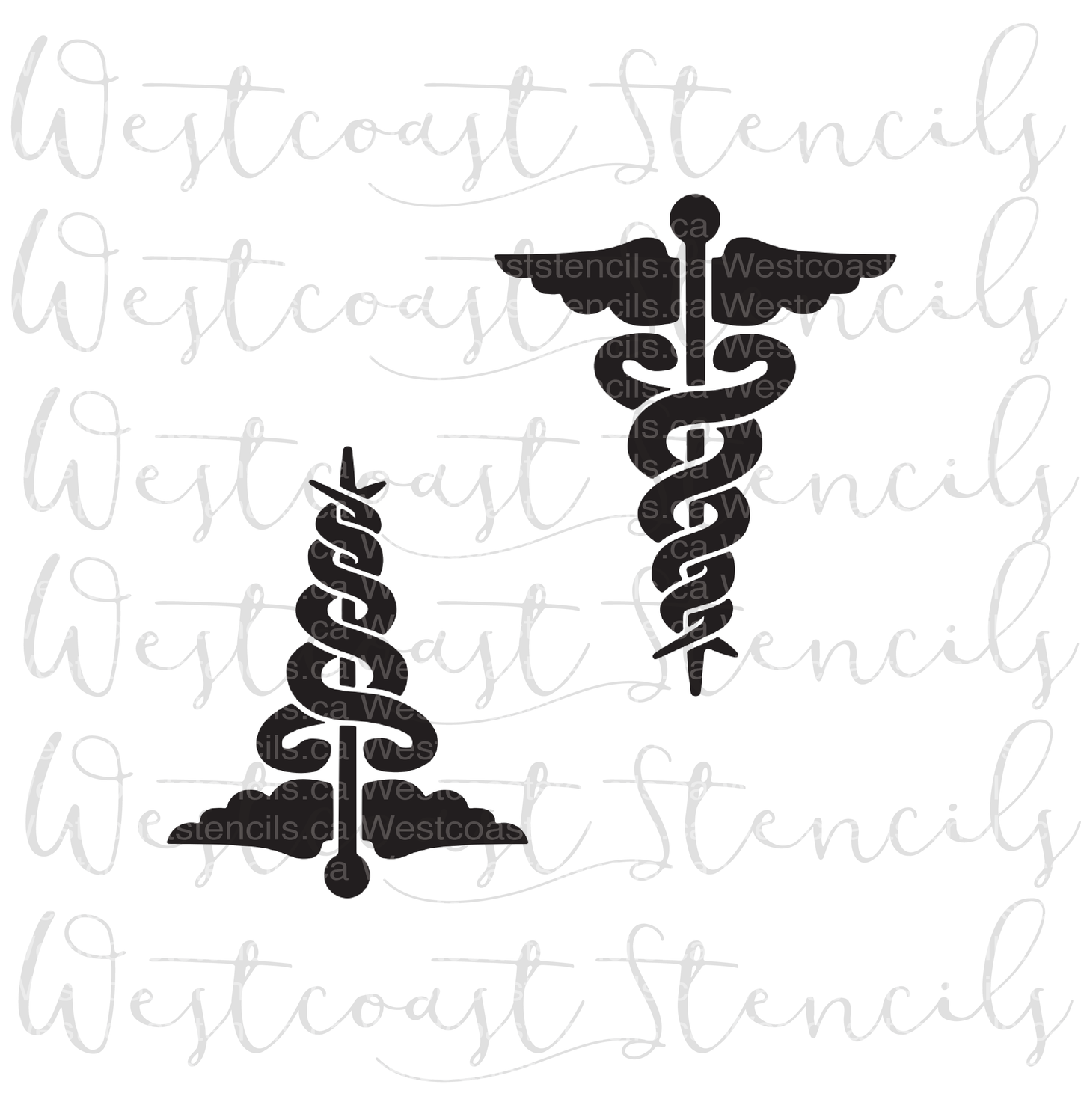 Caduceus Stencil