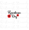 Remembrance Day with Poppies