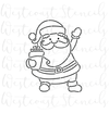 PYO Santa with Gift Stencil