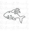 PYO Shark Bat Stencil