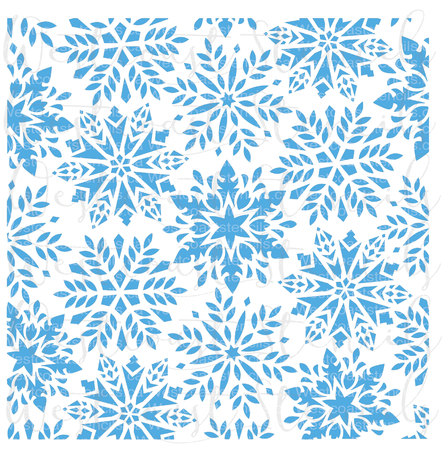 Snowflake Background Stencil