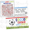 DIGITAL Soccer Word Search Bag Topper