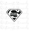 Super Nurse Stencil