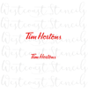 Tim Hortons Stencil