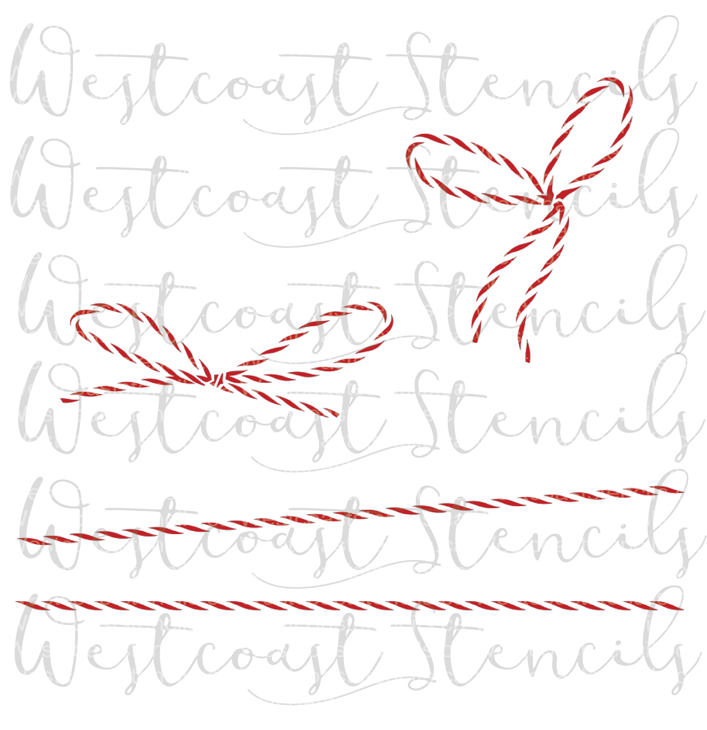 Twine Ribbon Elements Stencil