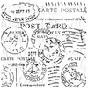 Vintage Stamp Background Stencil