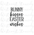 Bunny Kisses Easter Wishes Stencil