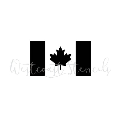 Canada Flag Stencil